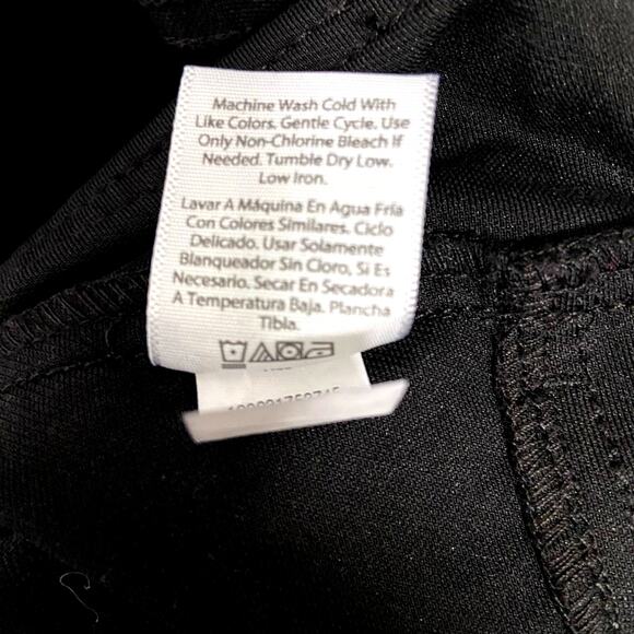 Time & Tru Jeans Stretch XL 16/18 Jeggings Pull On Black Pants Slacks Time and - Picture 8 of 9